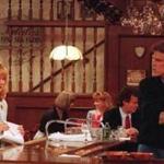 Curl up with ?Cheers? ? starring (from left) Shelley Long, Ted Danson, and Rhea Perlman ? during this week?s snowstorm.